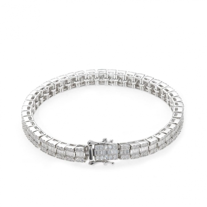 Lắc tay BAGUETTE Mix đá tròn