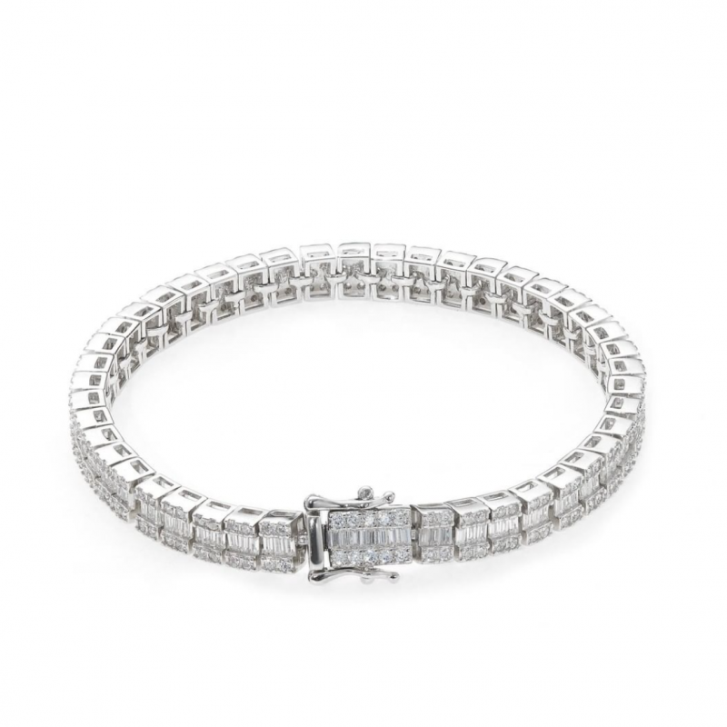 Lắc tay BAGUETTE Mix đá tròn